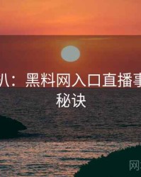 独家深扒：黑料网入口直播事故爆火秘诀